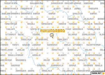 map of Mukundābād