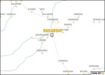 map of Mukwashi