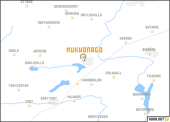 map of Mukwonago