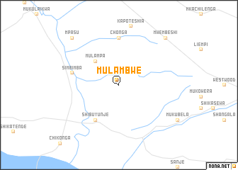 map of Mulambwe