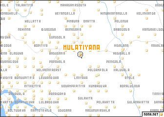 map of Mulatiyana