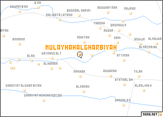 map of Mulayḩah al Gharbīyah