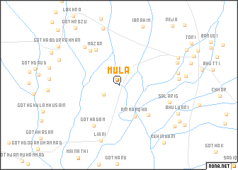 map of Mula