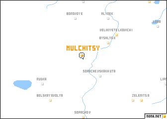 map of Mulʼchitsy