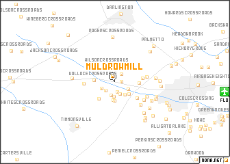 map of Muldrow Mill