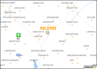 map of Muleros
