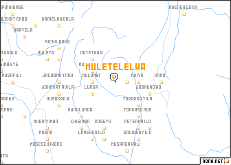 map of Muletelelwa