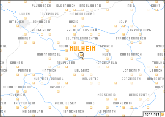 map of Mülheim