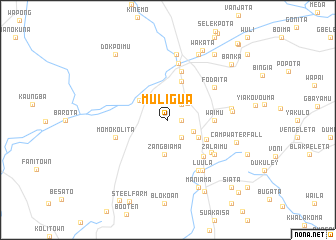 map of Muligua