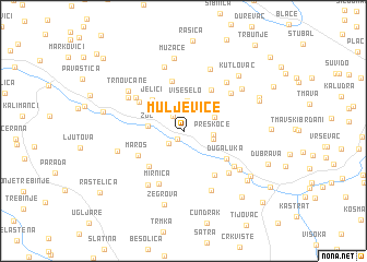 map of Muljeviće
