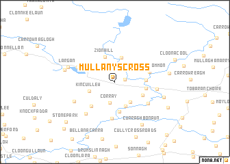 map of Mullanyʼs Cross