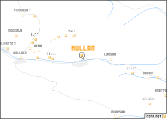map of Mullan