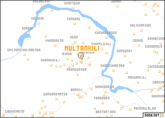 map of Multān Kili