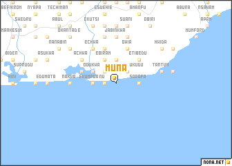 map of Muna