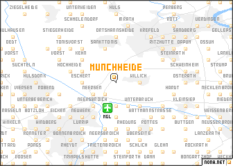 map of Münchheide