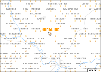 map of Mündling