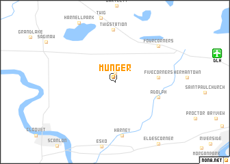 map of Munger