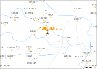 map of Munguene