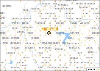 map of Munhyŏn