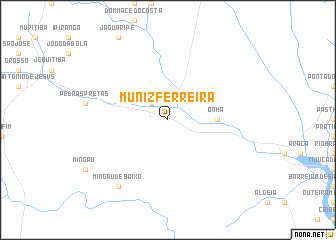 map of Muniz Ferreira