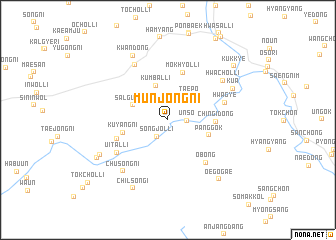 map of Munjŏng-ni