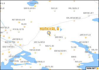 map of Munkkala