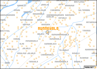 map of Munnewāla