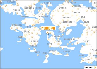 map of Munŏp\