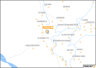 map of Muñoz