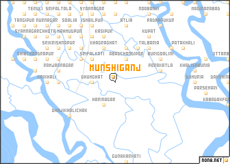 map of Munshīganj