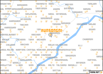 map of Munsŏng-ni