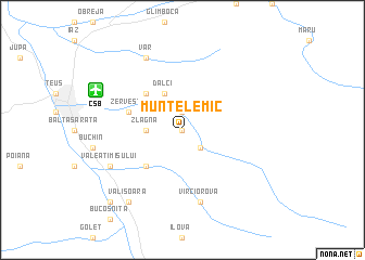 map of Muntele Mic