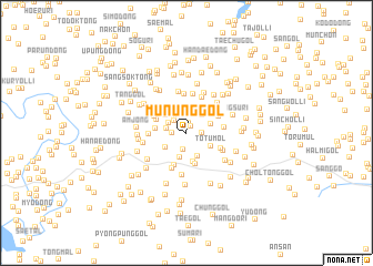 map of Munŭng-gol