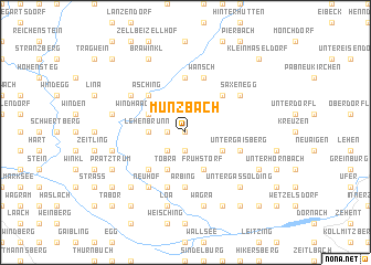 map of Münzbach
