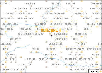 map of Münzbach