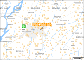 map of Munzurābād