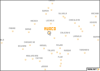 map of Muôco