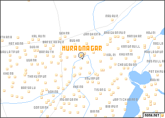 map of Murādnagar