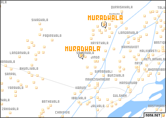 map of Murādwāla