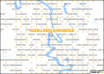 map of Murāil Paschimkhanda