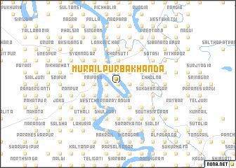 map of Murāil Purbakhanda