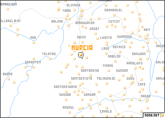 map of Murcia