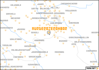 map of Mūrderāz-e Rahbar