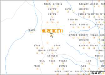 map of Murengeti