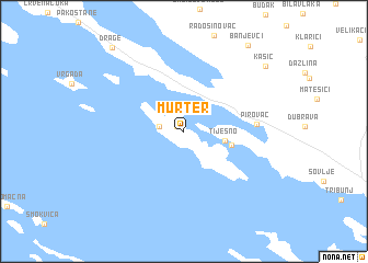 map of Murter