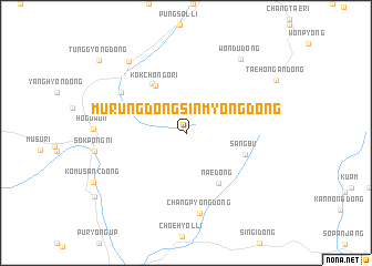 map of Murŭngdong-Sinmyŏng-dong