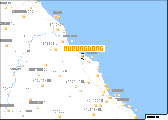 map of Murŭng-dong