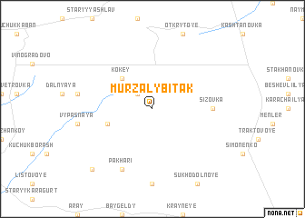 map of Murzaly Bitak