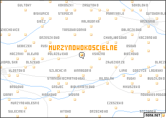 map of Murzynowo Kościelne