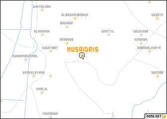 map of Mūsá Idrīs